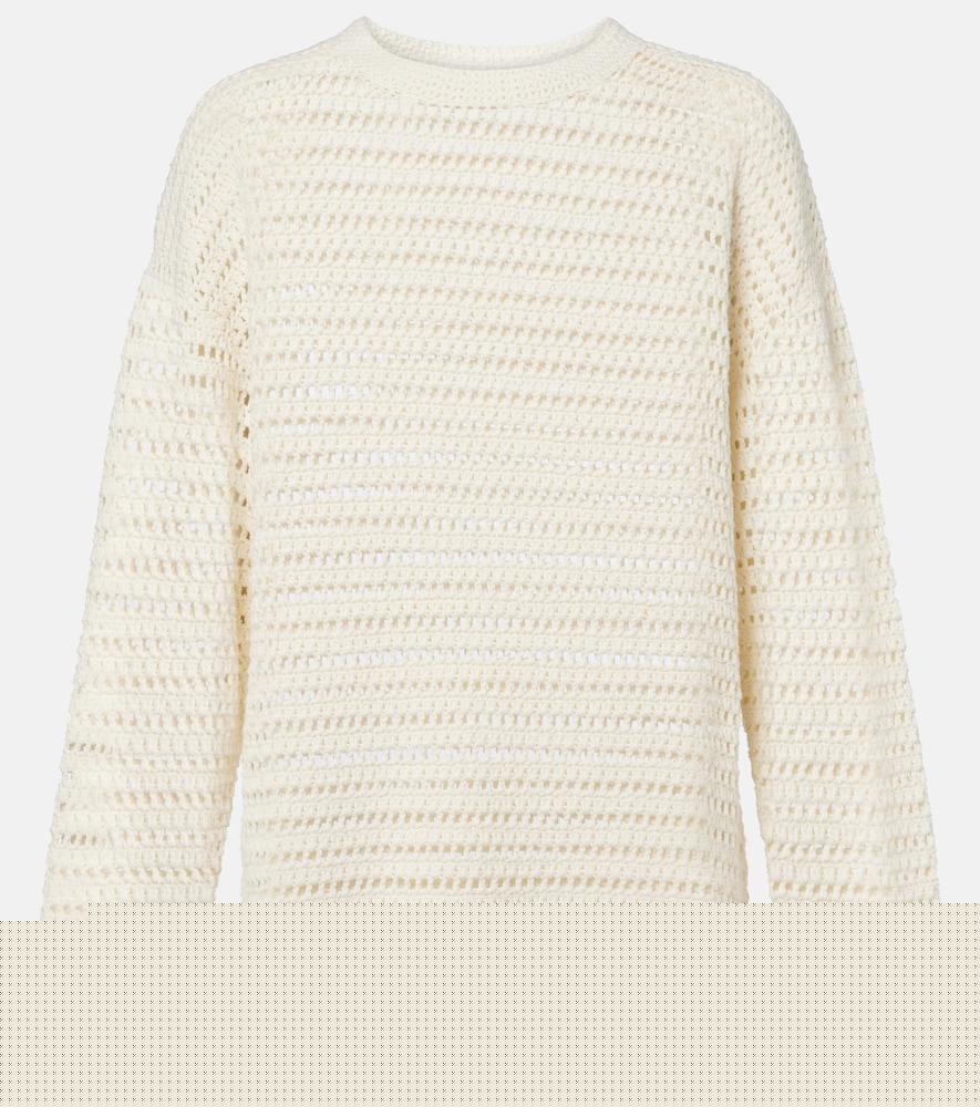leset lucy crochet cotton sweater