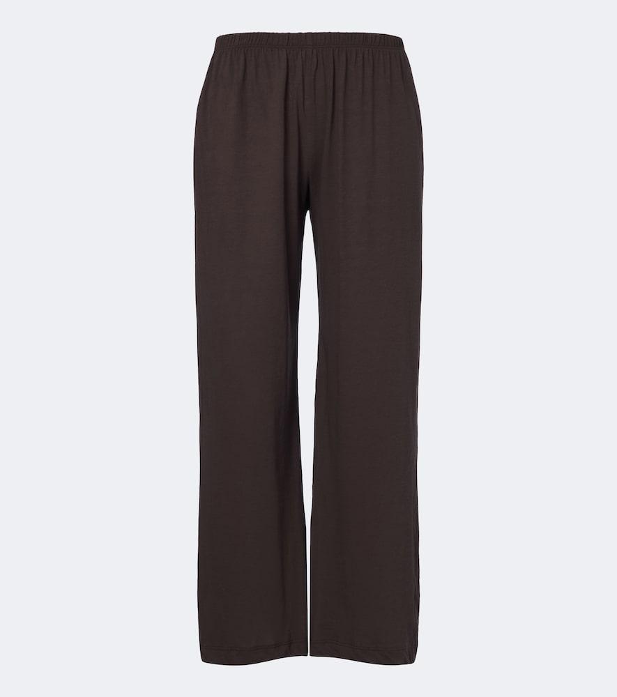 leset milo cropped cotton wide-leg pants