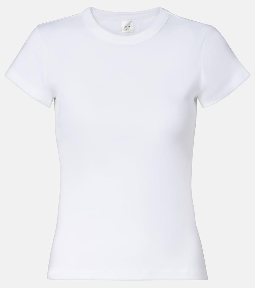 leset nando ribbed-knit cotton t-shirt