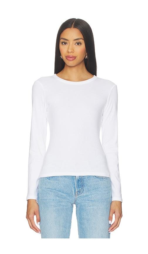 leset nando slim fit long sleeve in white. - size l (also in m, s, xl)