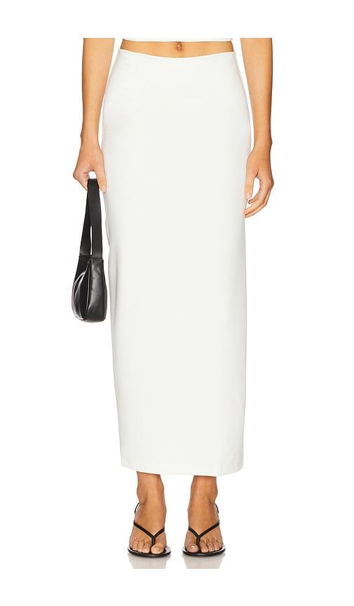 leset rio side slit skirt in white. - size l (also in xl)