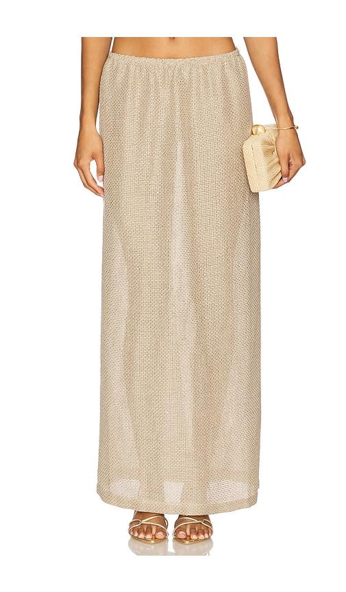leset stella maxi skirt in beige. - size m (also in s, xs, xl)