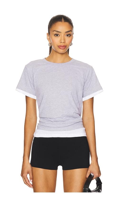leset the margo tee in light grey. - size l (also in s, xs)