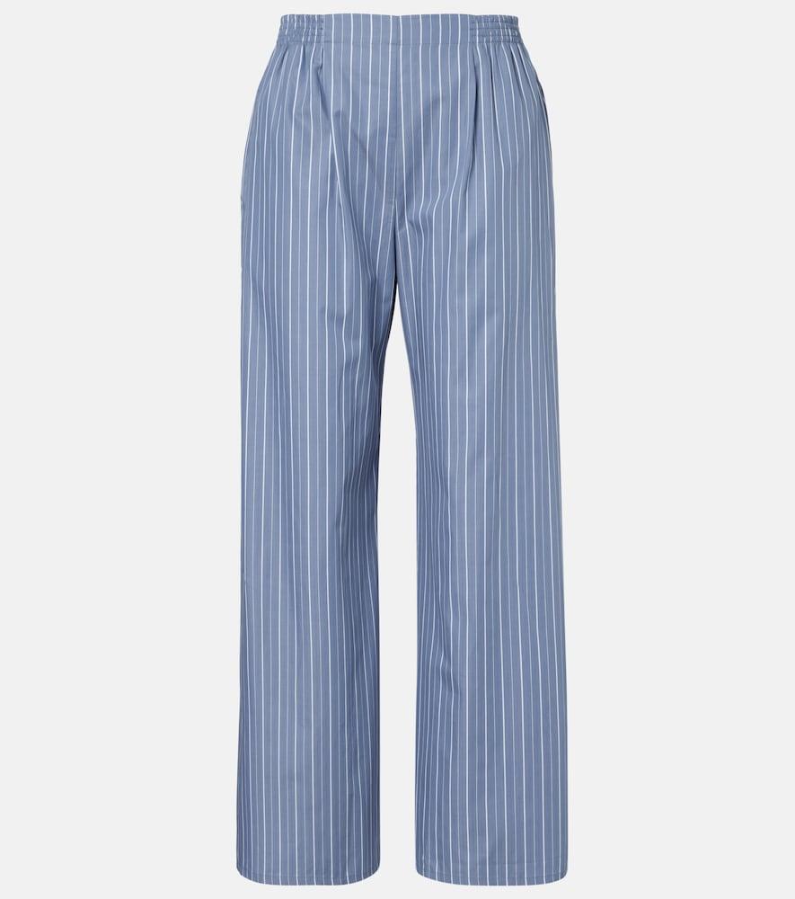 leset yoshi cotton-blend twill wide-leg pants