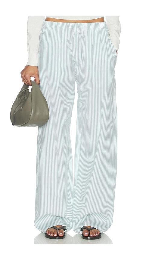 leset yoshi stripe wide leg pant in mint. - size m (also in s, xs)