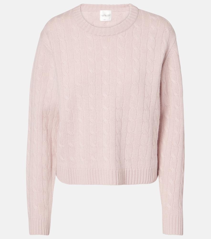 leset zoe cable-knit sweater