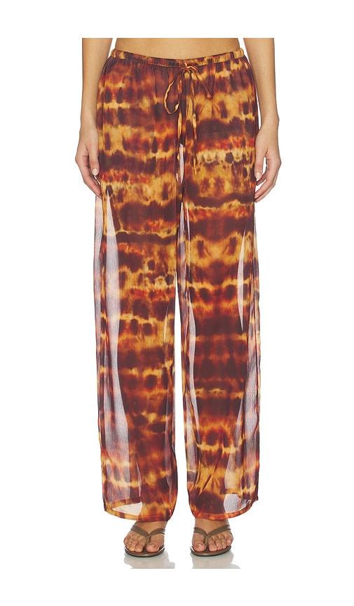 leslie amon olivia pant in brown. - size s (also in xs)