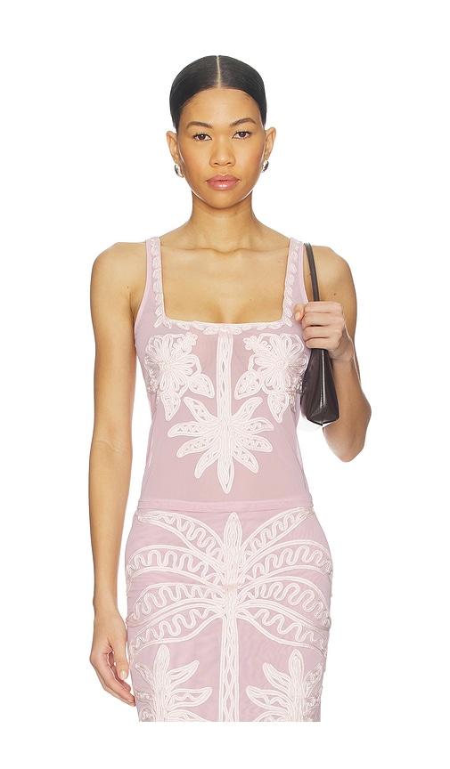 leslie amon phuket top in pink. - size l (also in m)