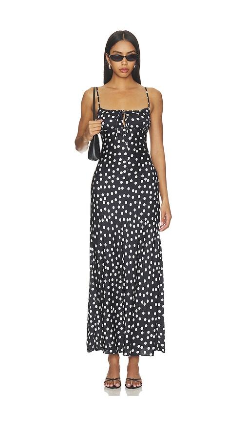 leslie amon slip dress in black. - size m (also in xs)