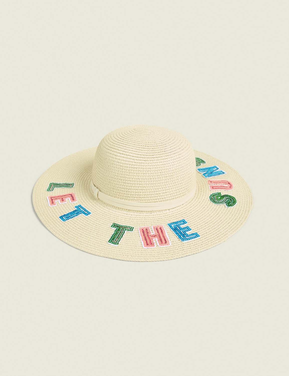let the sunshine straw hat