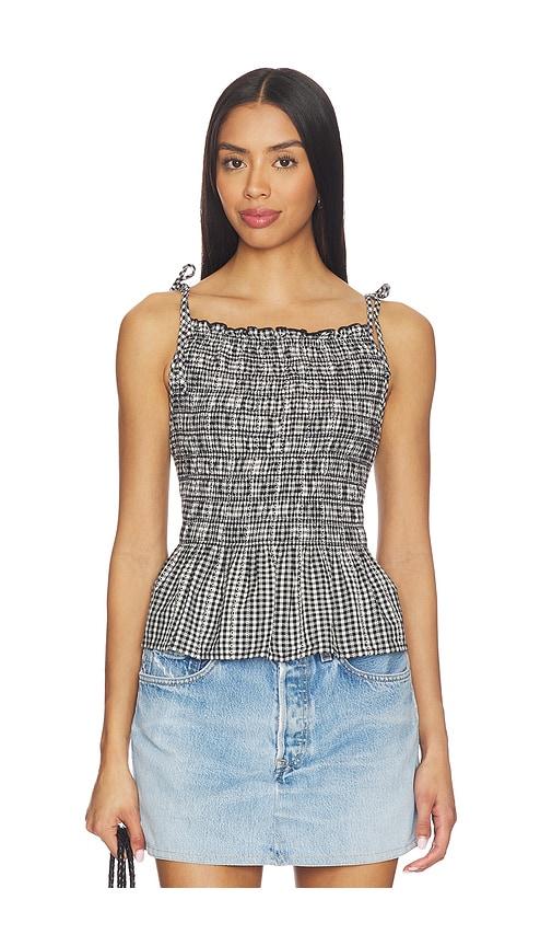 levi's monaco blouse in black,white. - size l (also in s, xl)
