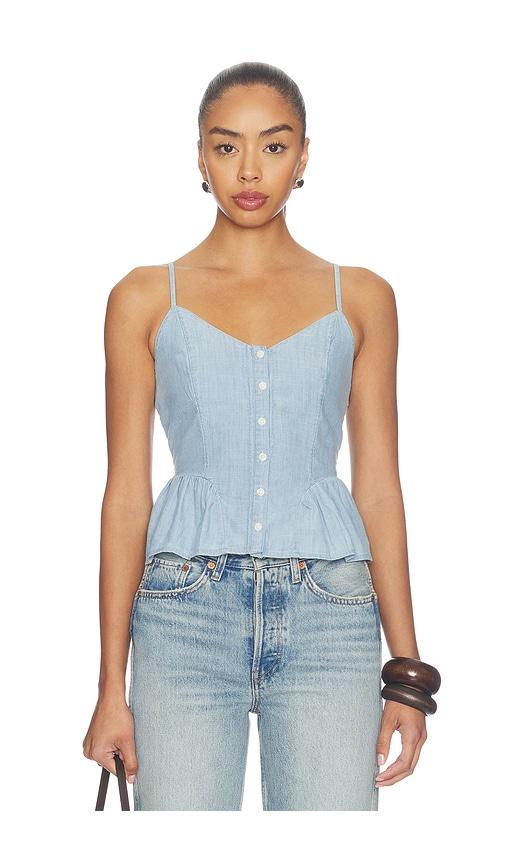 levi's monet blouse in blue. - size l (also in m, xs)