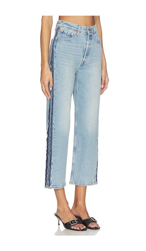 levi's ribcage ankle decon straight in blue. - size 24 (also in 26, 27, 28, 31)