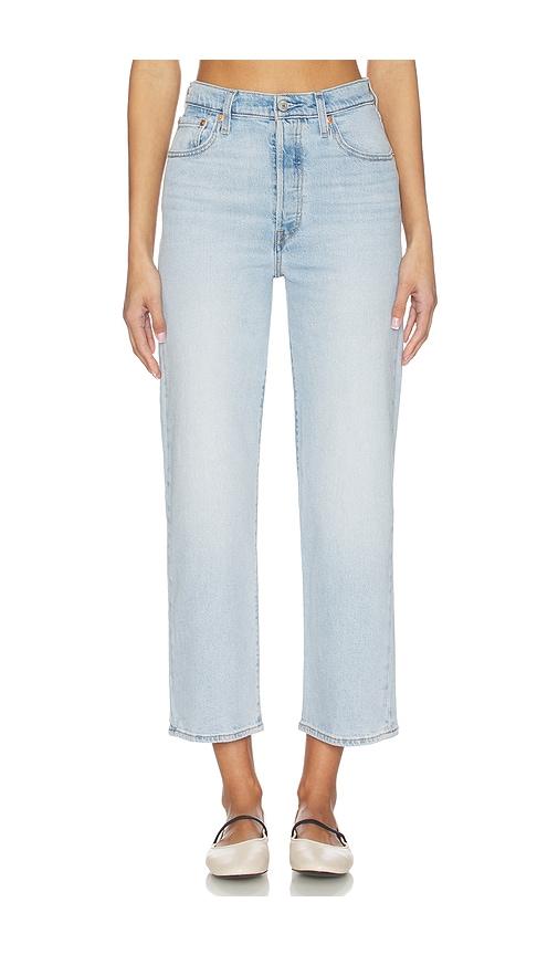 levi's ribcage straight ankle in blue. - size 24 (also in 26, 25, 27, 28, 29, 30)