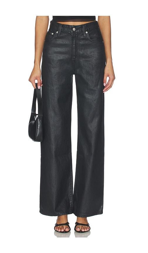 levi's ribcage wide leg jeans in black. - size 28 (also in 30)