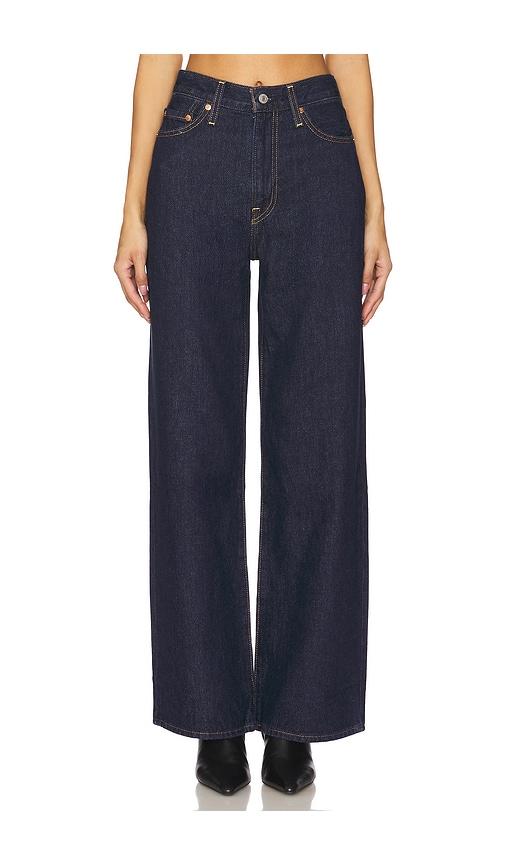 levi's ribcage wide leg jeans in blue. - size 24 (also in 25, 26, 27, 28, 29, 30, 31, 32)