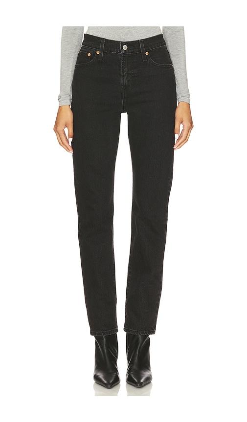 levi's wedgie slim jeans in black. - size 24 (also in 26, 25, 27, 28, 29, 30)