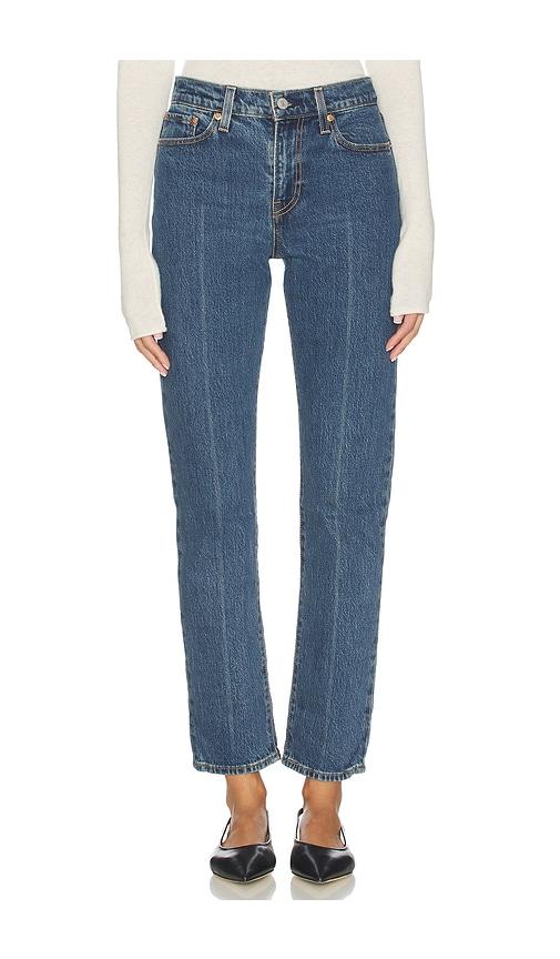 levi's wedgie slim straight in blue. - size 24 (also in 26, 25, 27, 28, 29)