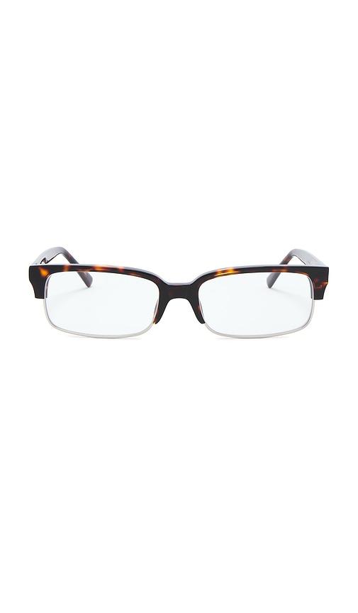 lexxola frankie optical eyeglasses in brown.