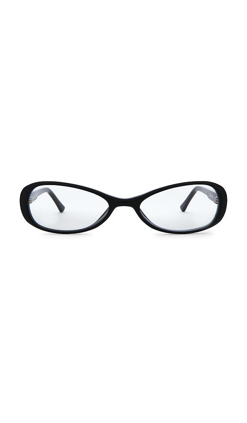 lexxola kiki eyeglasses in black.