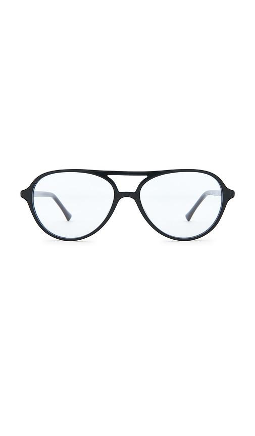 lexxola maxy optical eyeglasses in black.