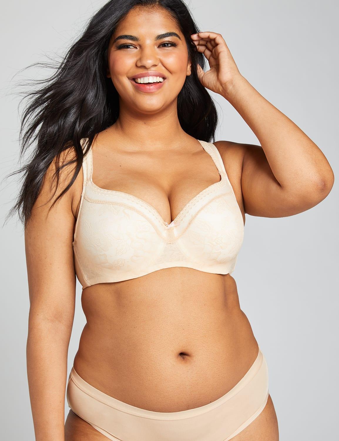 lightly lined balconette bra with lace