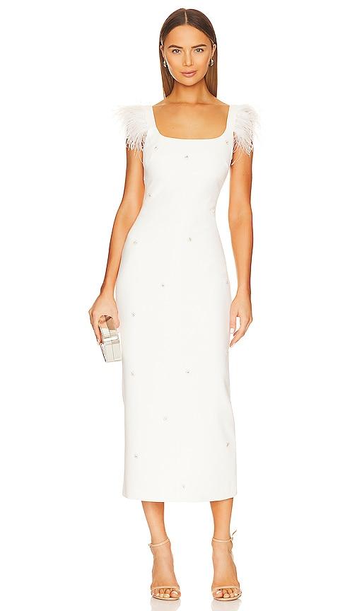likely cameron midi dress in white. - size 0 (also in 00, 6)