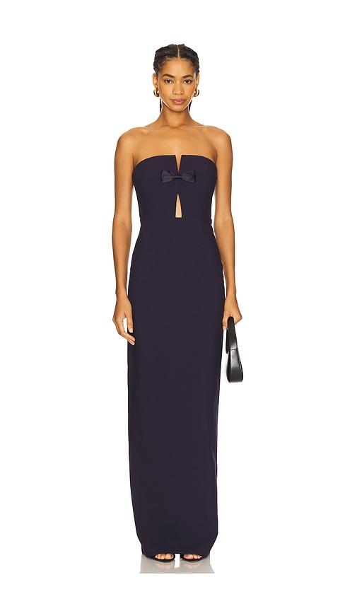 likely fallon gown in navy. - size 10 (also in 12, 2, 4, 6, 8)