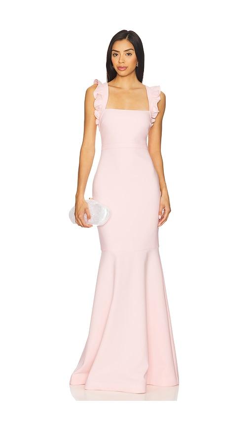 likely hara gown in rose. - size 0 (also in 2, 4, 6, 8)