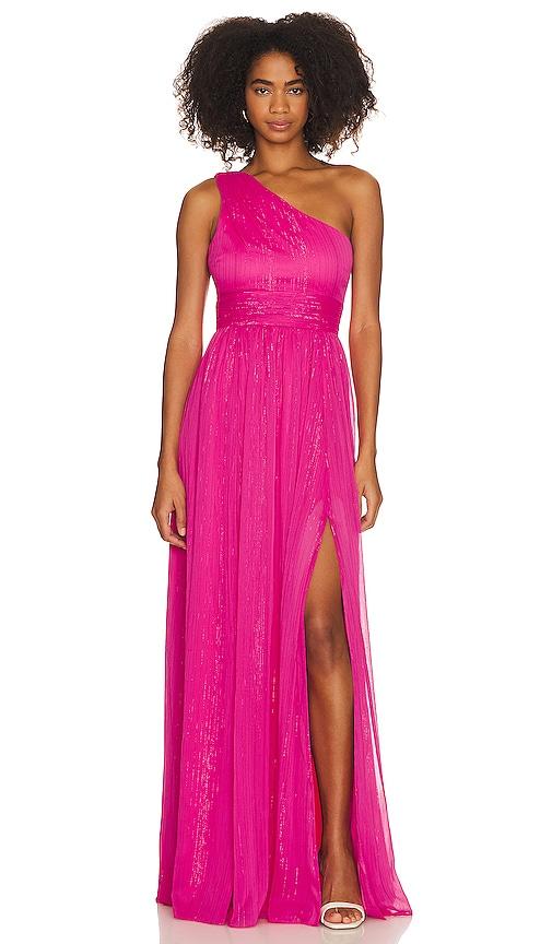 likely nixon gown in fuchsia. - size 0 (also in 00)