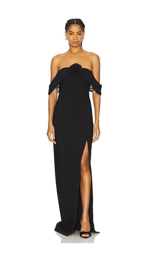 likely toula gown in black. - size 2 (also in 4, 6)