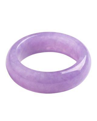 lilac purple jade ring