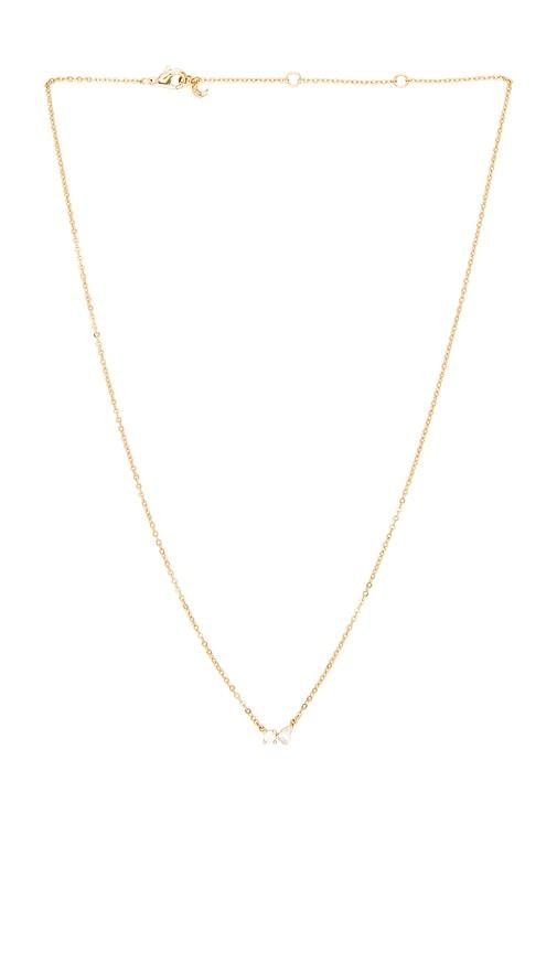 lili claspe bryn necklace in metallic gold.