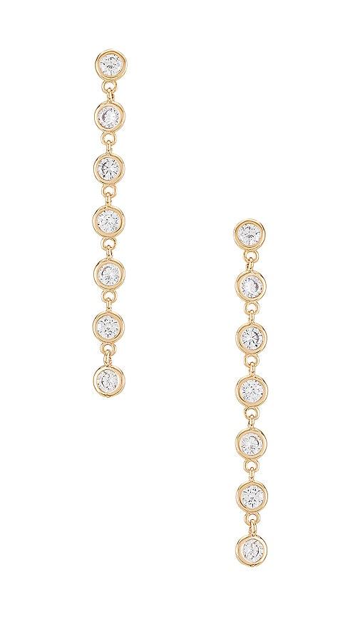 lili claspe cici duster earrings in white.