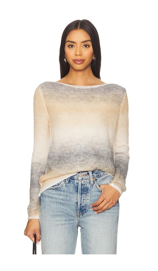line & dot abstract ombre sweater in grey. - size s (also in xs)