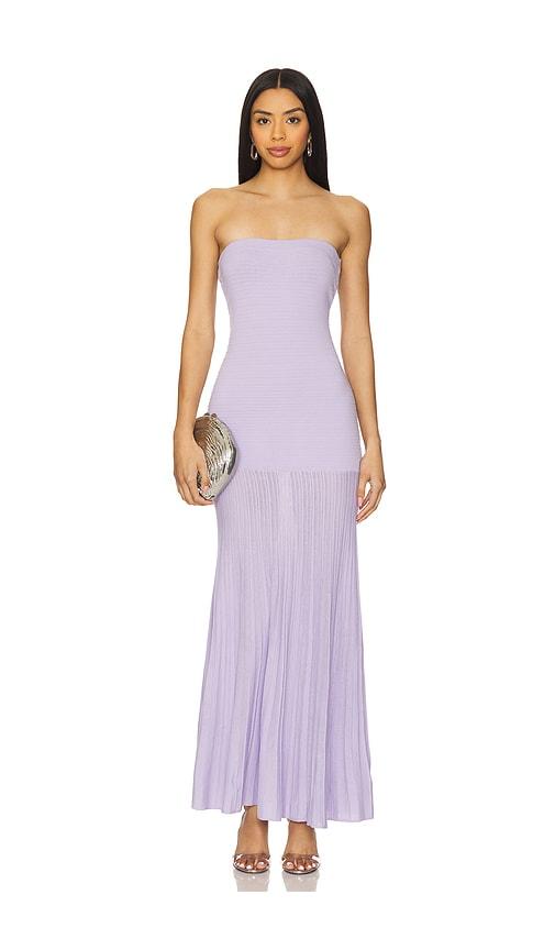 line & dot arlo tube dress in lavender. - size m (also in s, xl)