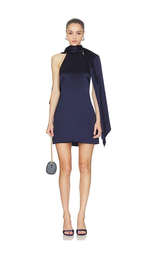 line & dot avenelle mini dres in navy. - size l (also in s, xs, m)