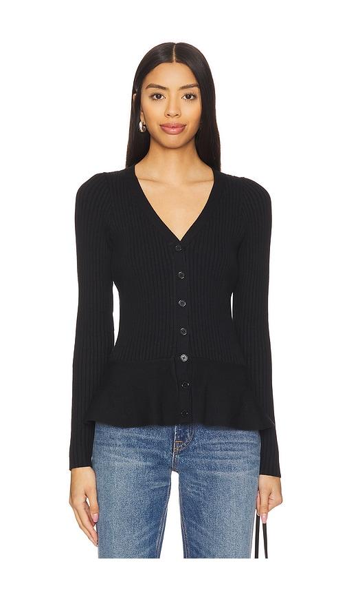 line & dot brook cardigan in black. - size l (also in xs)