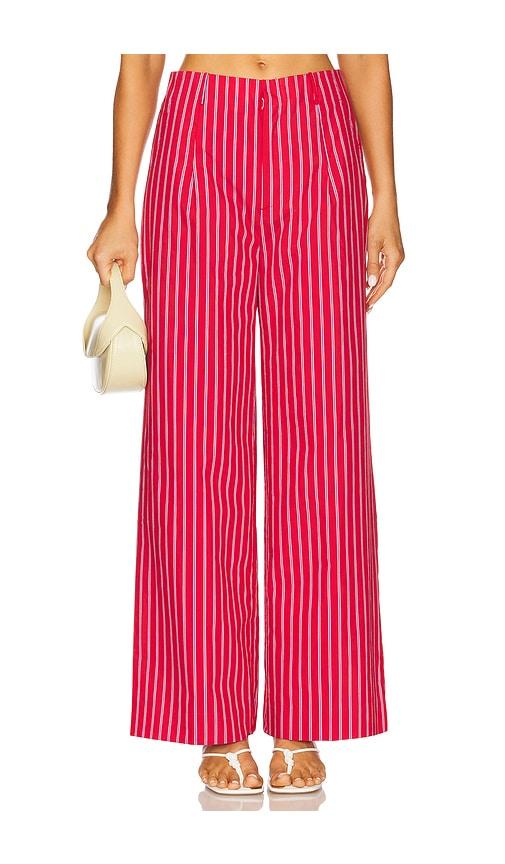 line & dot claudine pants in red. - size l (also in s, xs, m, xl)
