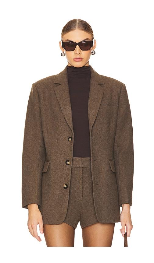 line & dot dockers blazer in brown. - size s (also in xs)