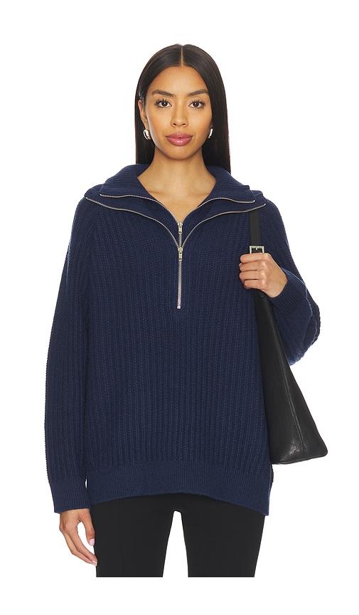 line & dot hendrix sweater in navy. - size s (also in xs)