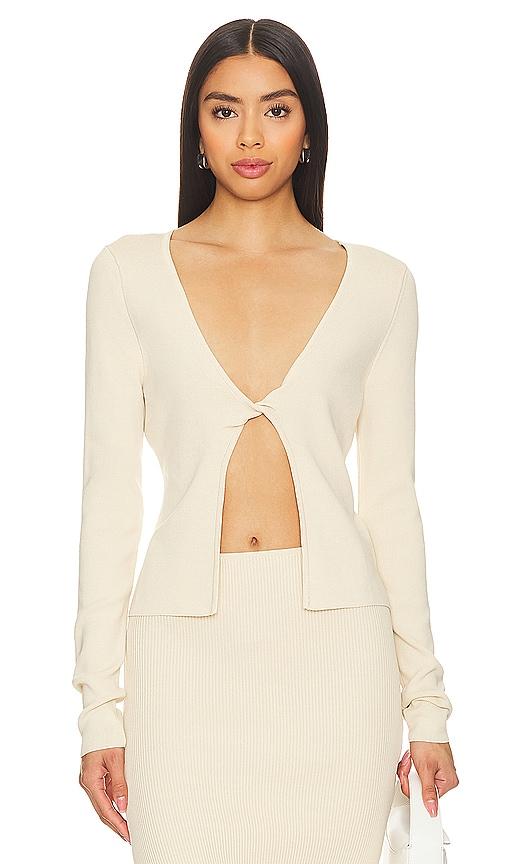line & dot lockheart sweater in taupe. - size m (also in s, l)