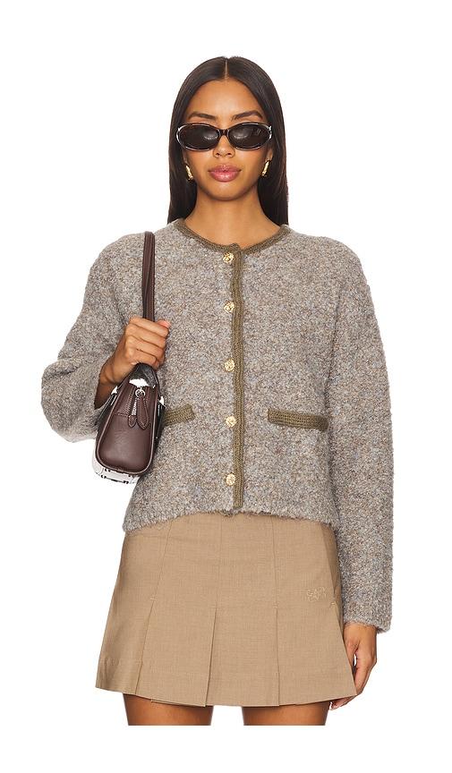 line & dot mayfair sweater in grey. - size l (also in xs)
