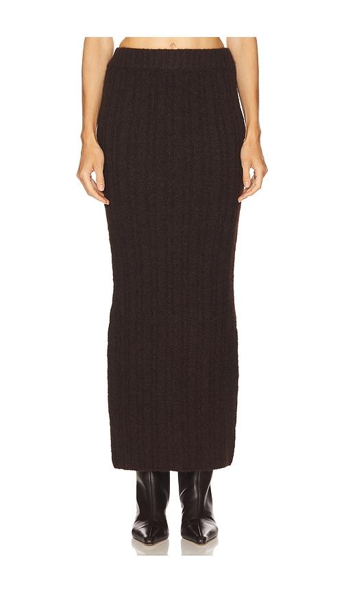 line & dot ophelie skirt in chocolate. - size m (also in s, xs)