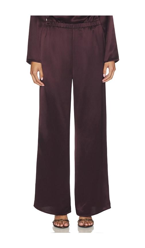 line & dot petrea pant in burgundy. - size l (also in s, xs, m)