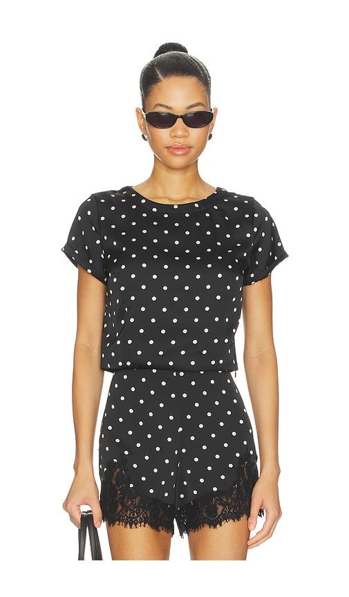 line & dot sophie top in black. - size l (also in xs)