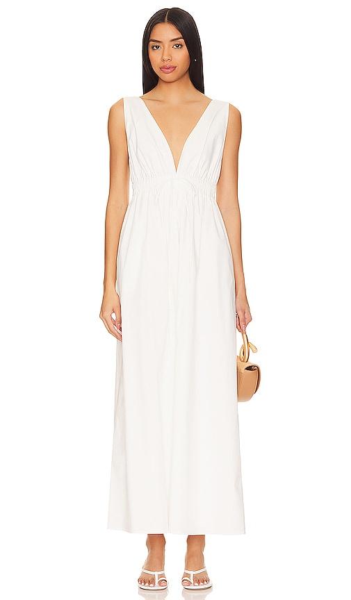 line & dot walk about midi dress in white. - size l (also in m)