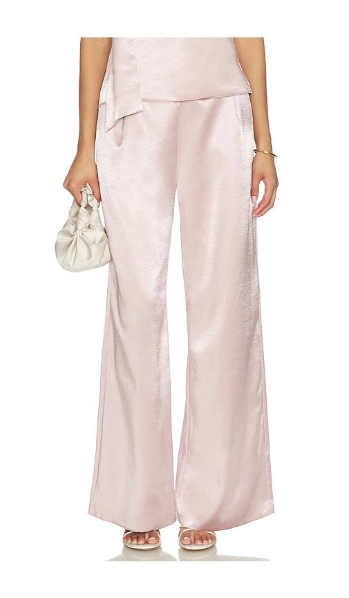 line & dot x revolve elsie pants in pink. - size l (also in m, s, xs)