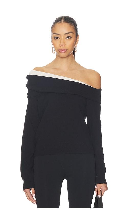 line & dot ysa sweater in black. - size l (also in s, xs, m)