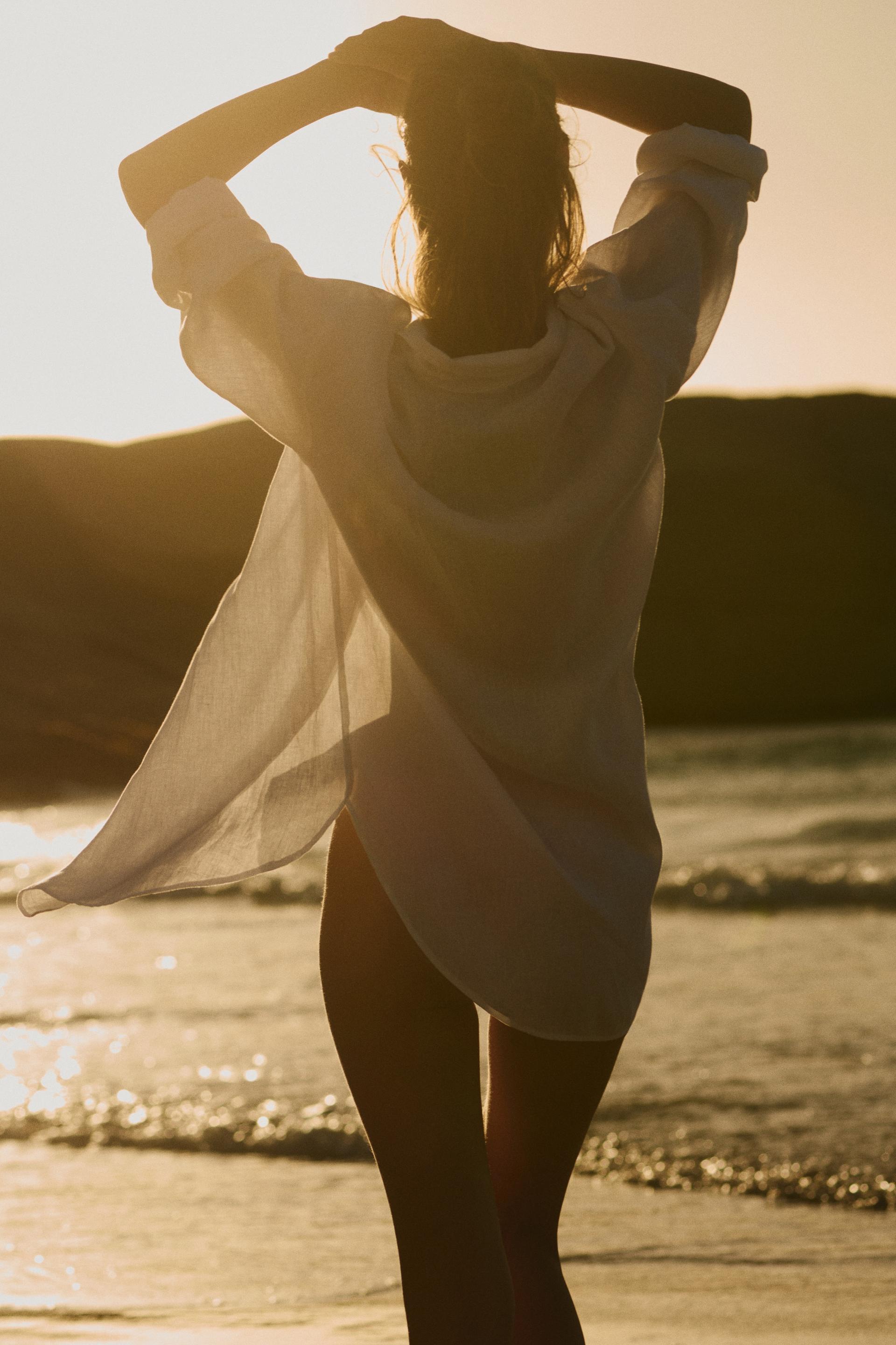 linen beach shirt